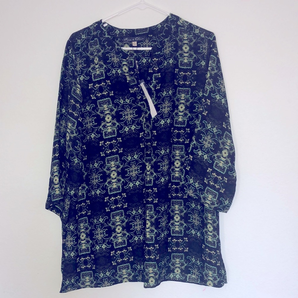 Rose & Olive NEW 1X blouse